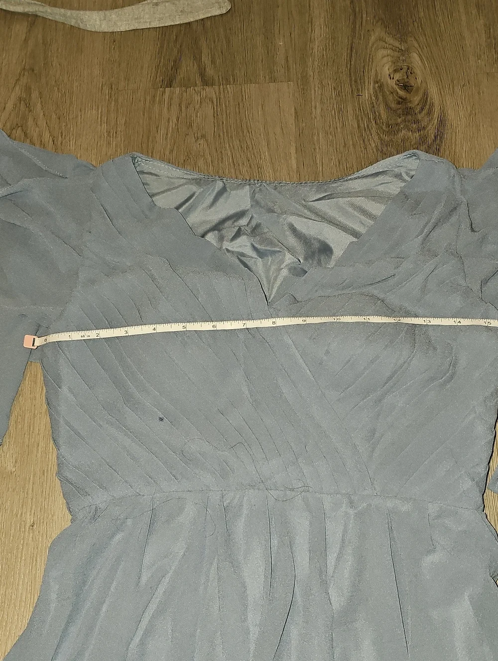 Steel Gray Women's V-Neck Chiffon Maxi Dress